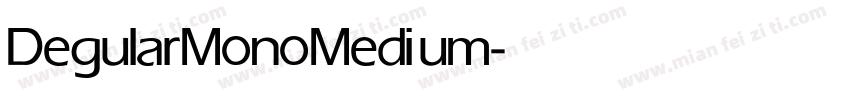 DegularMono Medium字体转换